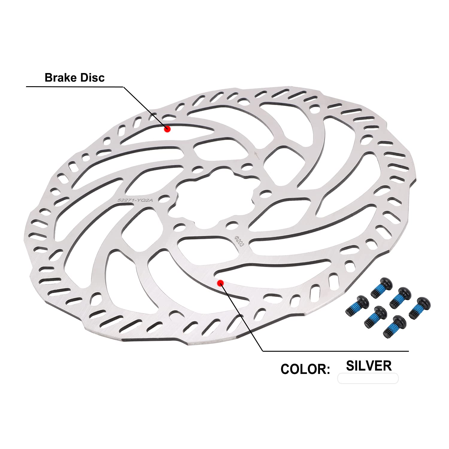 JFG RACING Sur Ron Rear Brake Disc,Dirt Bike Rear Brake Disc For Electric Bike Light Bee/Surron/Sur-Ron/Sur Ron X/Sur Ron S/X160